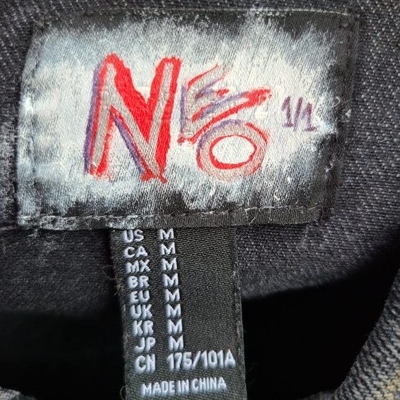 *SOLD*1of1 Iron maiden denim jacket - Picture 3 of 4